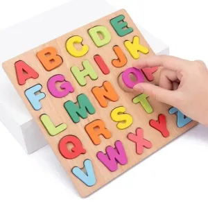 3D Uppercase Alphabet Wooden Learning Board - 216