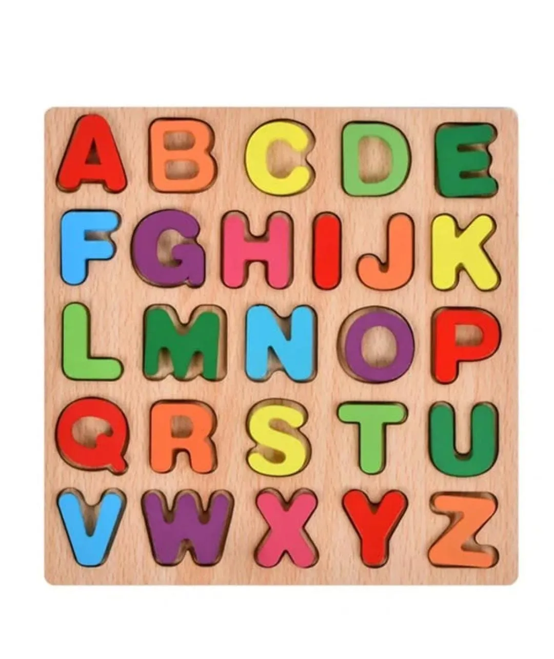 3D Uppercase Alphabet Wooden Learning Board - 216