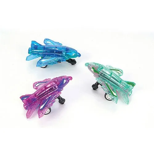 3" Press & Go Transparent Airplane (1ct)