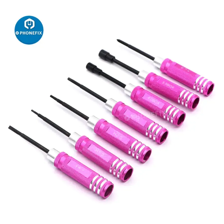7Pcs Hex Screw Driver Screwdriver Set For RC Car Repair Tool Kit