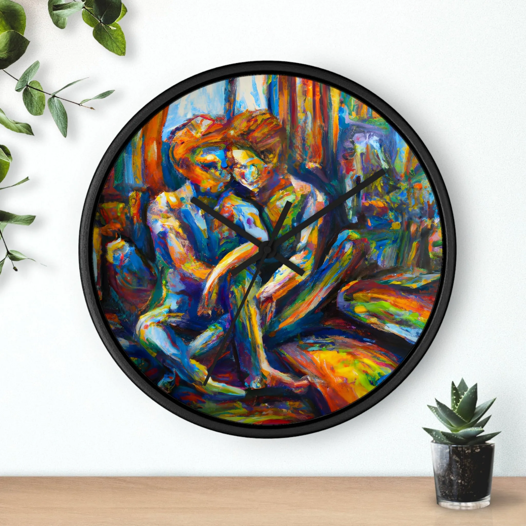 Aiden - Gay Love Wall Clock