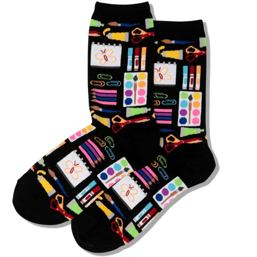 Art Supplies Women's Crew Sock