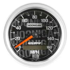 AutoMeter 4488-09000 GAUGE; SPEEDO; 3 3/8in.; 160MPH; ELEC. PROGRAM W/LCD ODO; HOONIGAN