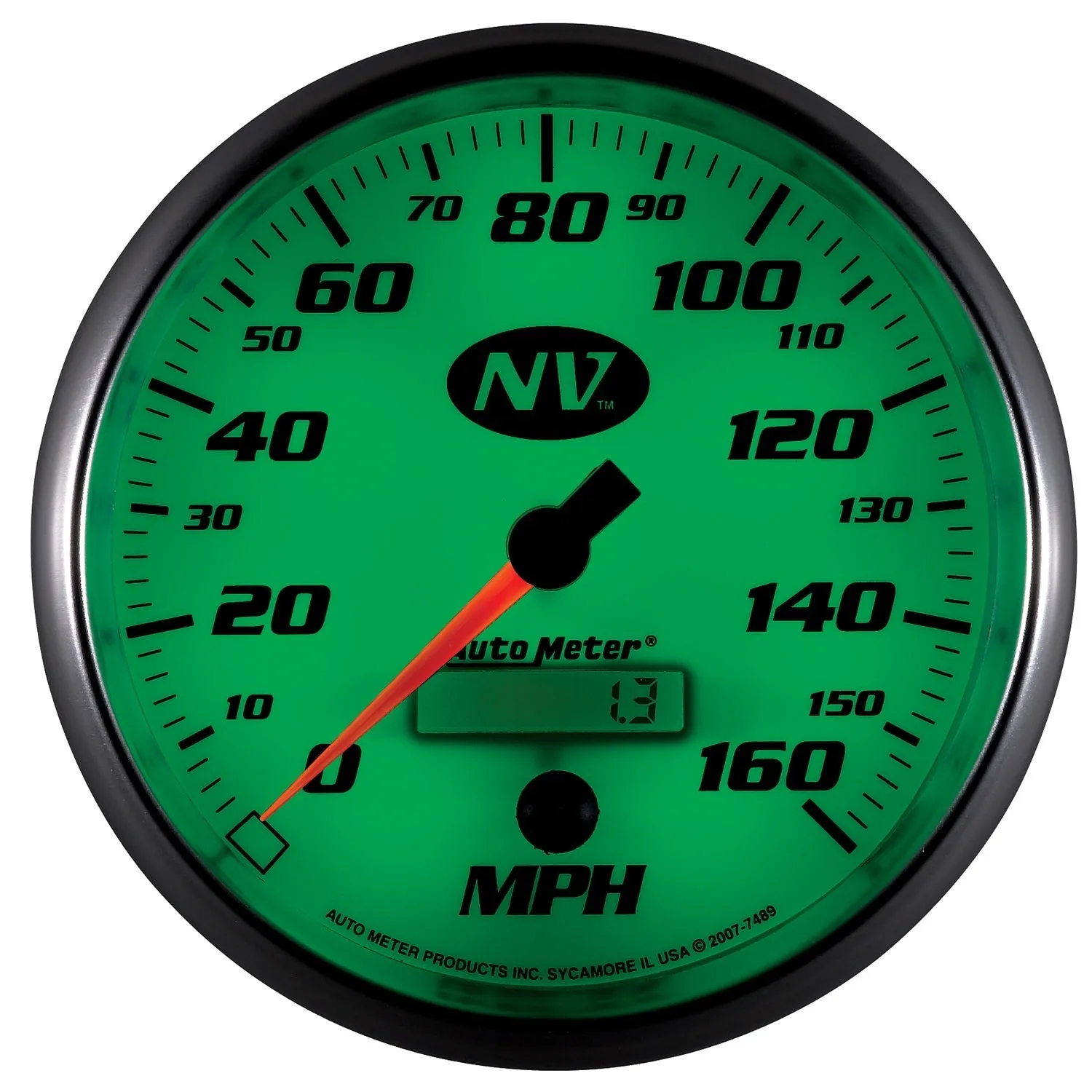 AutoMeter 7489 GAUGE; SPEEDOMETER; 5in.; 160MPH; ELEC. PROGRAMMABLE; NV