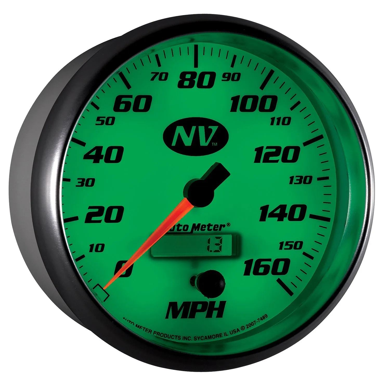 AutoMeter 7489 GAUGE; SPEEDOMETER; 5in.; 160MPH; ELEC. PROGRAMMABLE; NV