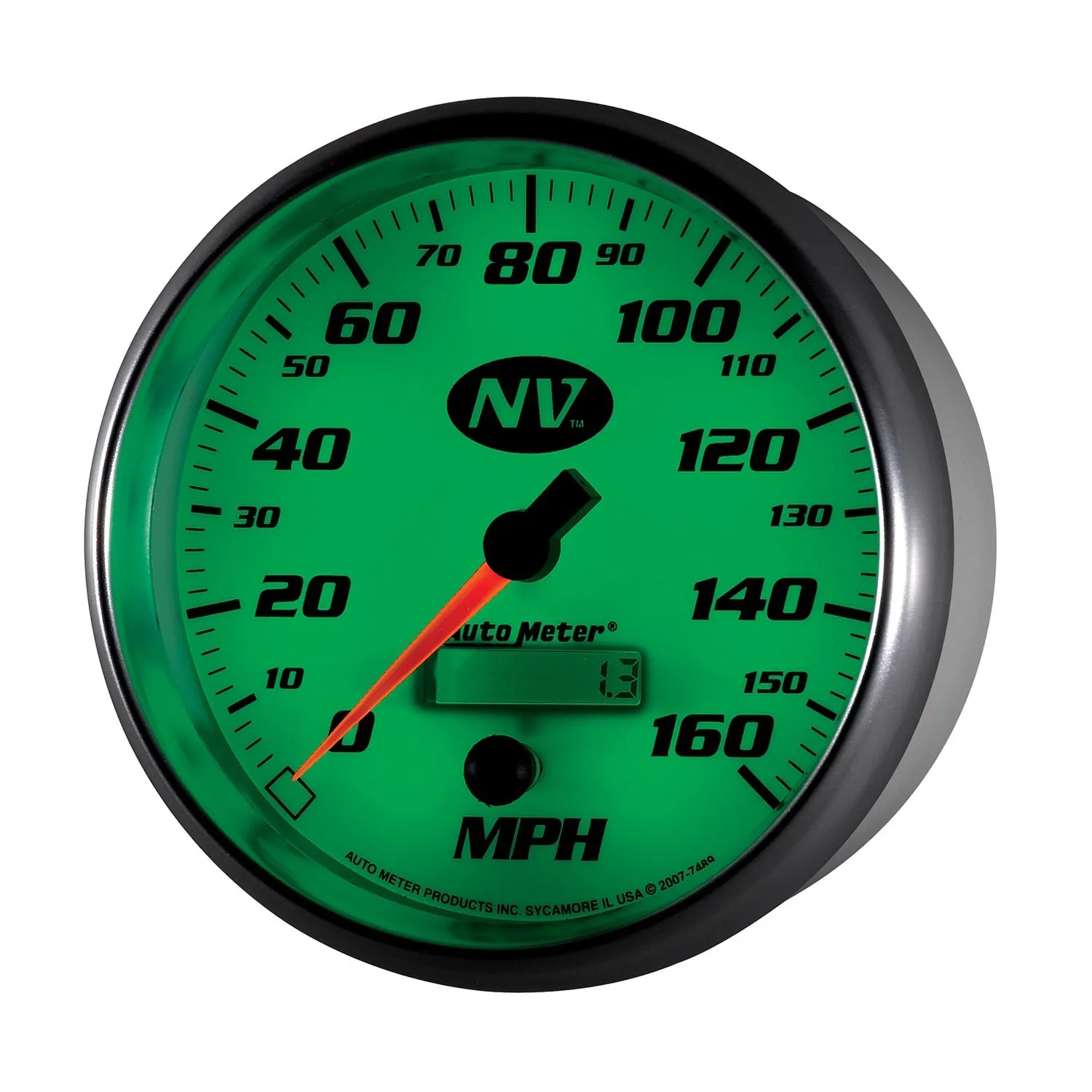 AutoMeter 7489 GAUGE; SPEEDOMETER; 5in.; 160MPH; ELEC. PROGRAMMABLE; NV