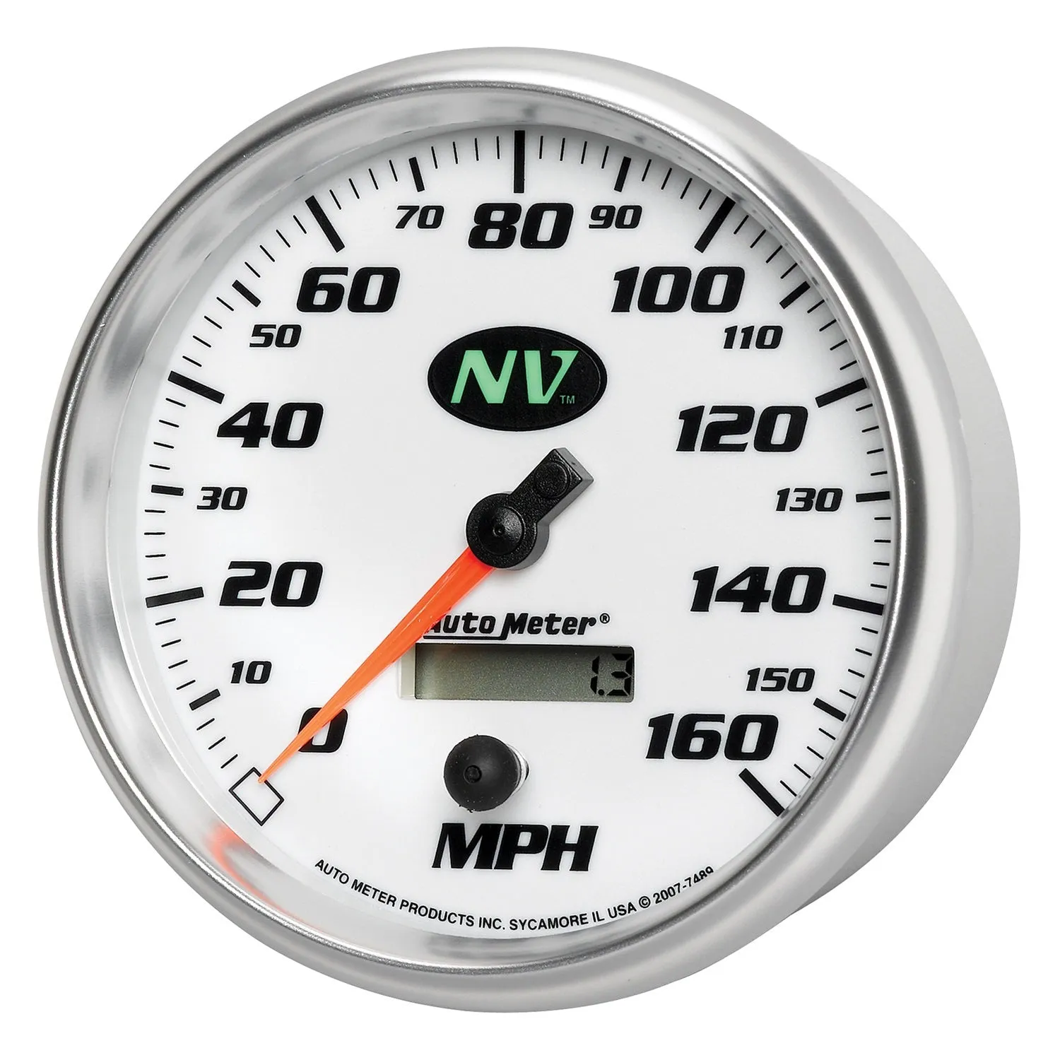 AutoMeter 7489 GAUGE; SPEEDOMETER; 5in.; 160MPH; ELEC. PROGRAMMABLE; NV