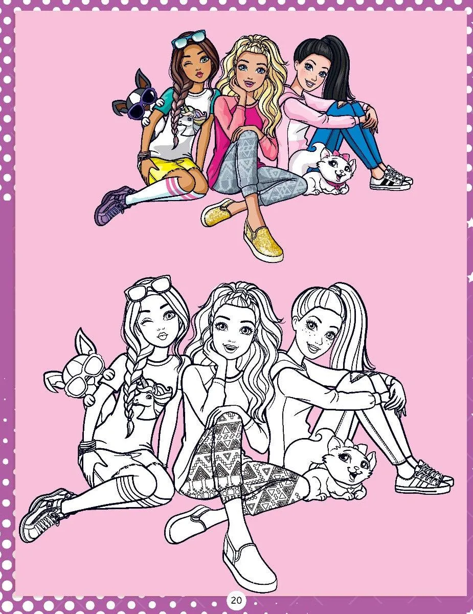 Barbie Copy Colouring Book 3 - A Drawing & Activity Book for Kids Ages 2  (English)