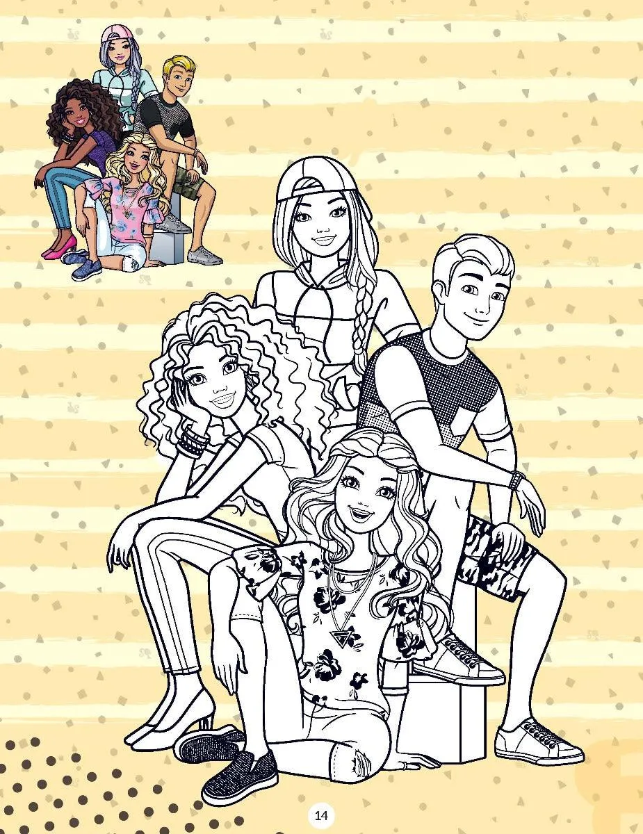 Barbie Copy Colouring Book 3 - A Drawing & Activity Book for Kids Ages 2  (English)