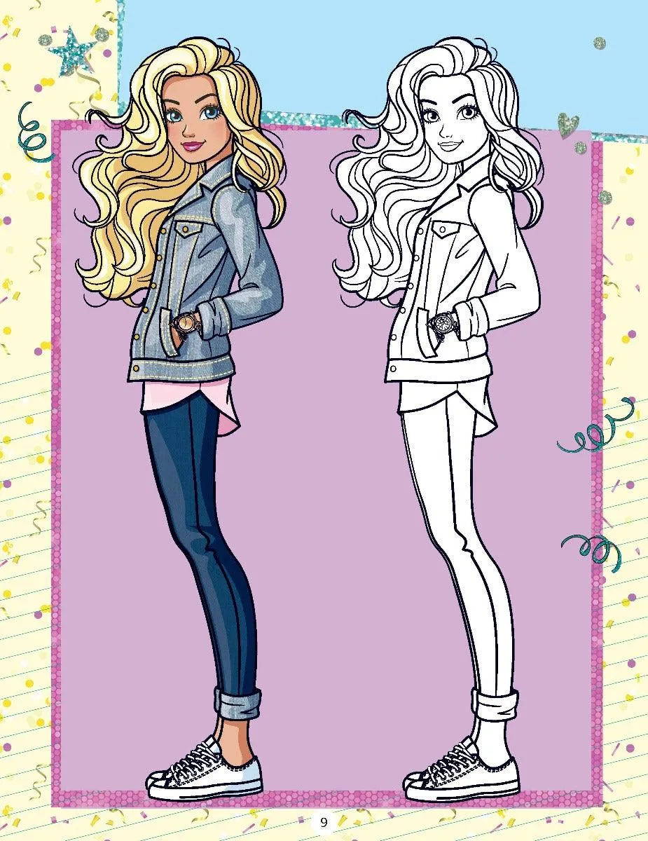 Barbie Copy Colouring Book 3 - A Drawing & Activity Book for Kids Ages 2  (English)