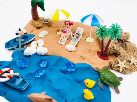 Beach Play Dough  Kit