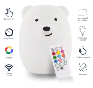 Bear Night Light with Remote