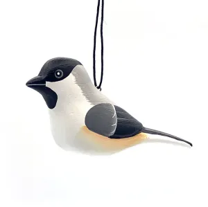 Black-Clapped Chickadee Balsa Ornament