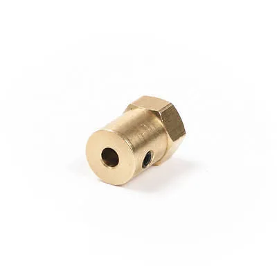 Brass Motor Shaft Hexagon HEX Coupler Robot Car Wheel 3/4/5/6/7mm Shaft Diameter