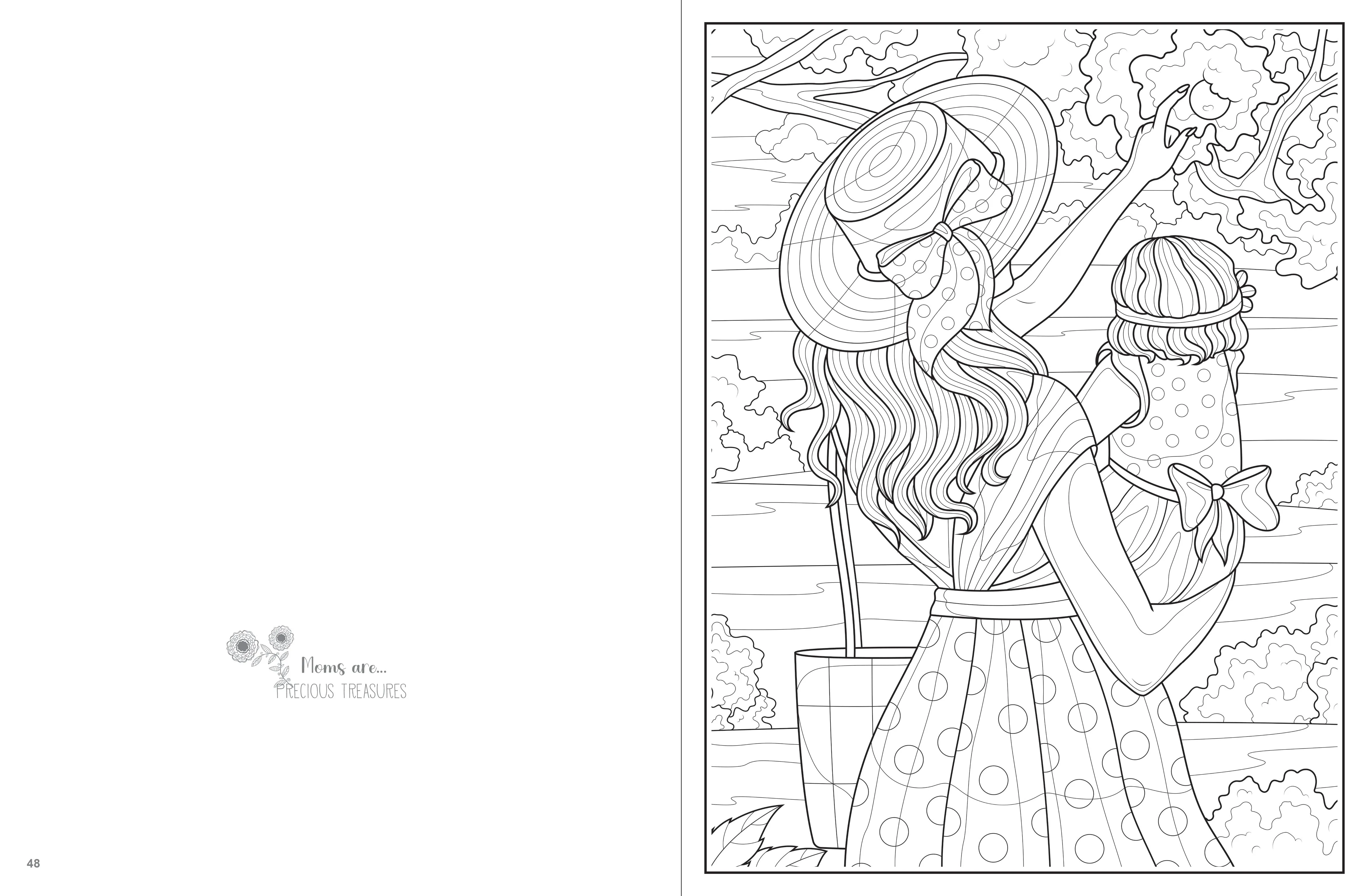 Brilliant Escapes - Mother's Day Coloring Book: 48 Lovely Designs To Relax And Add Her Own Sense Of Creativity