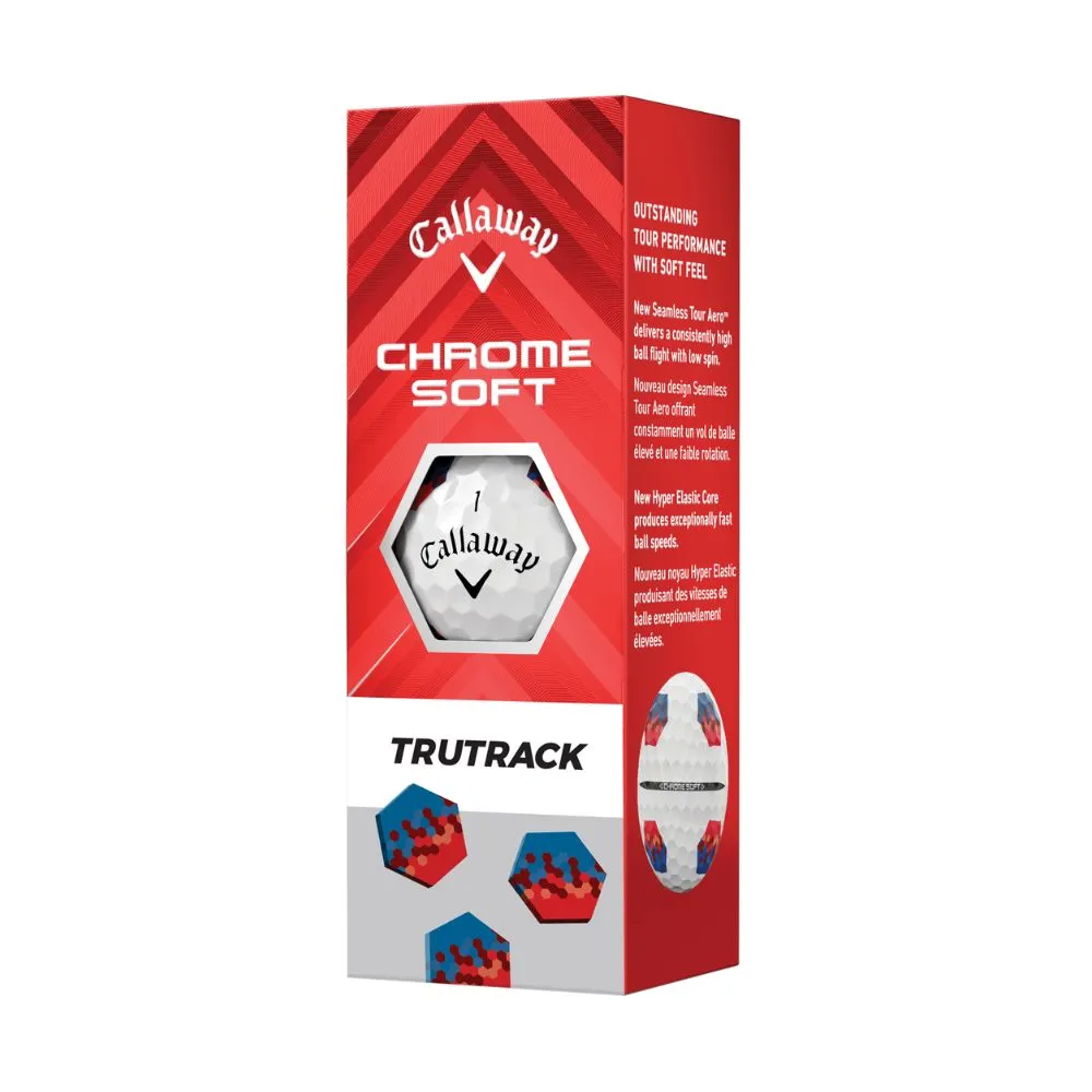 Callaway Golf Chrome Soft Golf Balls TruTrack 2024 - White