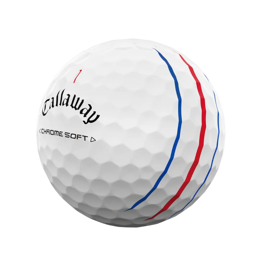 Callaway Golf Chrome Soft Triple Track Golf Balls 2024 - White