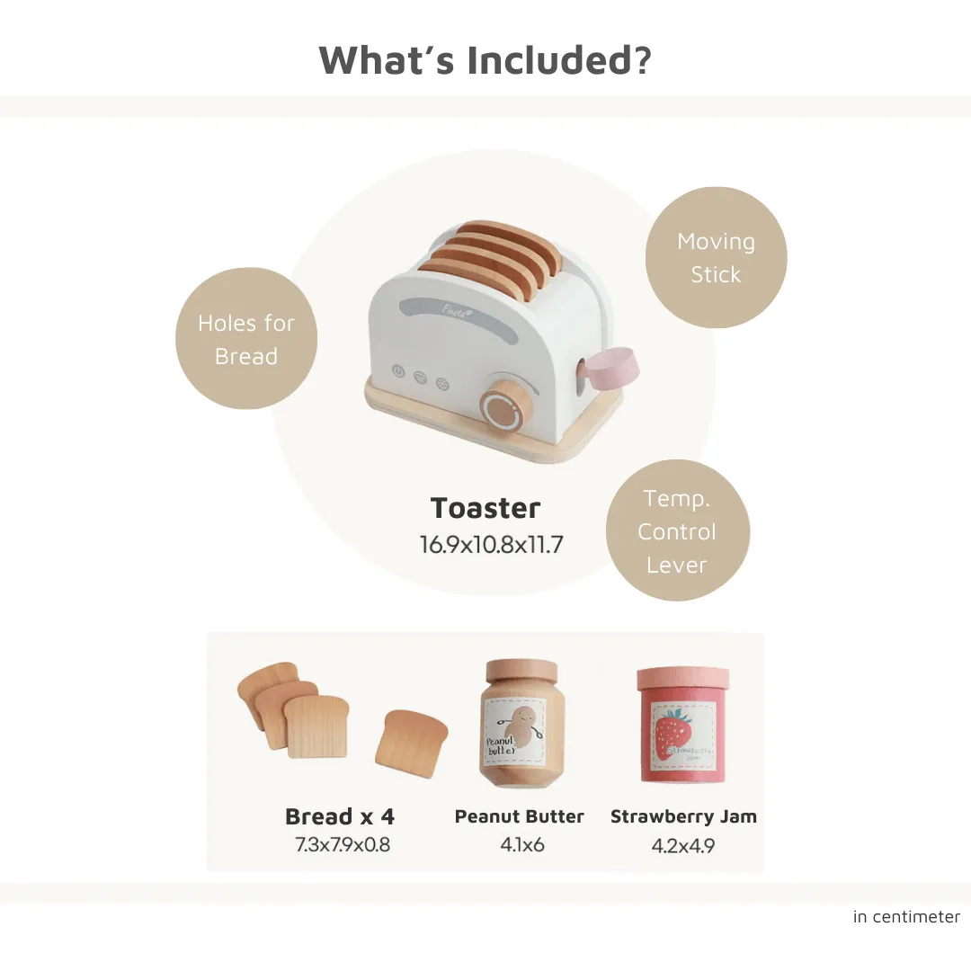 Charming Wooden Play Toaster Set: A Toast to Imagination