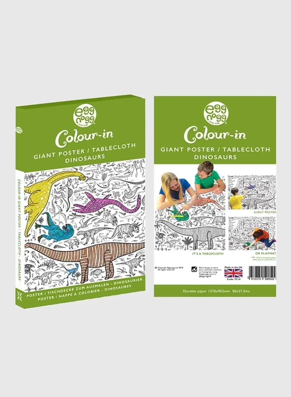 Colour-In Giant Dinosaur Poster/Tablecloth