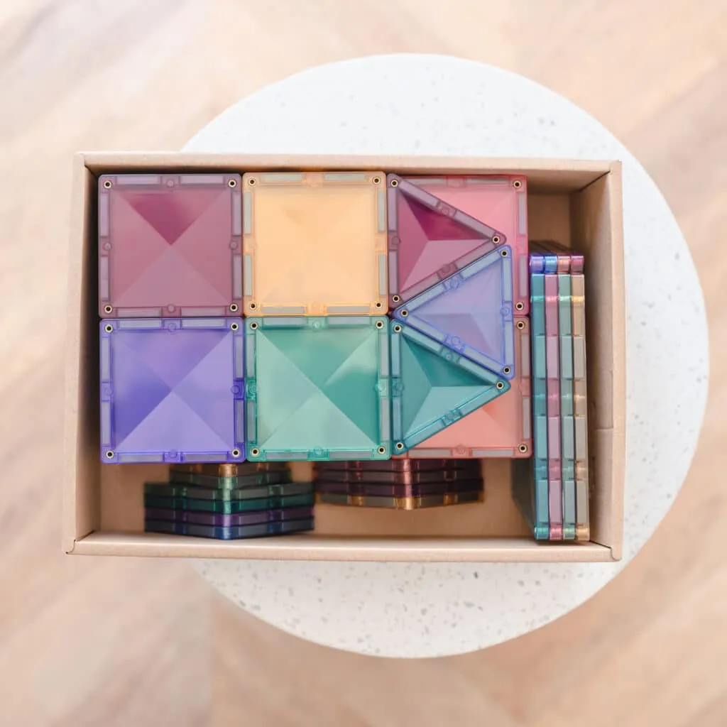 Connetix Tiles - 64 Piece Starter Pack - Pastel