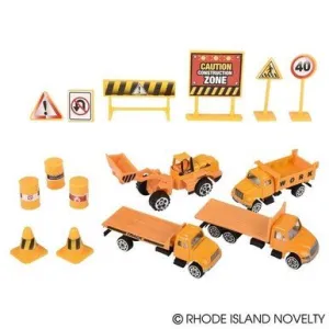 Diecast Construction Vehicles Play Set (15pc Set)