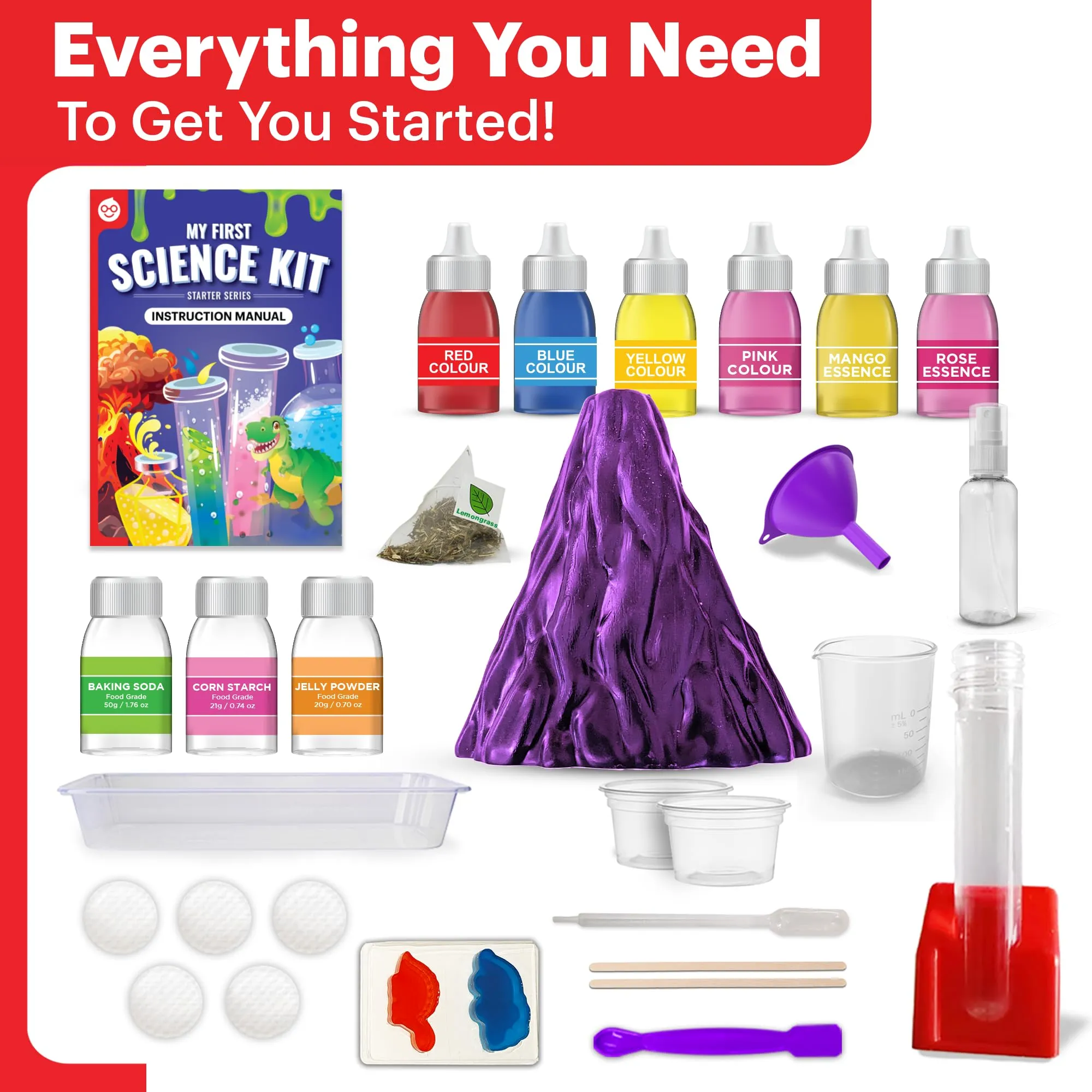 Doctor Jupiter My First Science Kit for Kids Ages 4-5-6-7-8-9-10-11-12 | Birthday Gift Ideas for 4  Year Old Boys & Girls | STEM Learning & Educational Toys | 50  Experiments Starter Science Series