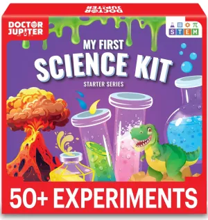 Doctor Jupiter My First Science Kit for Kids Ages 4-5-6-7-8-9-10-11-12 | Birthday Gift Ideas for 4  Year Old Boys & Girls | STEM Learning & Educational Toys | 50  Experiments Starter Science Series