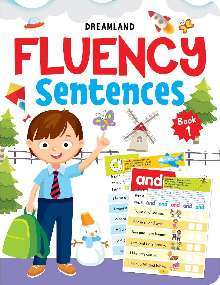 Dreamland Fluency Sentences Books Combo - An Early Learning Book For Kids - Pack of 4 Books(English)