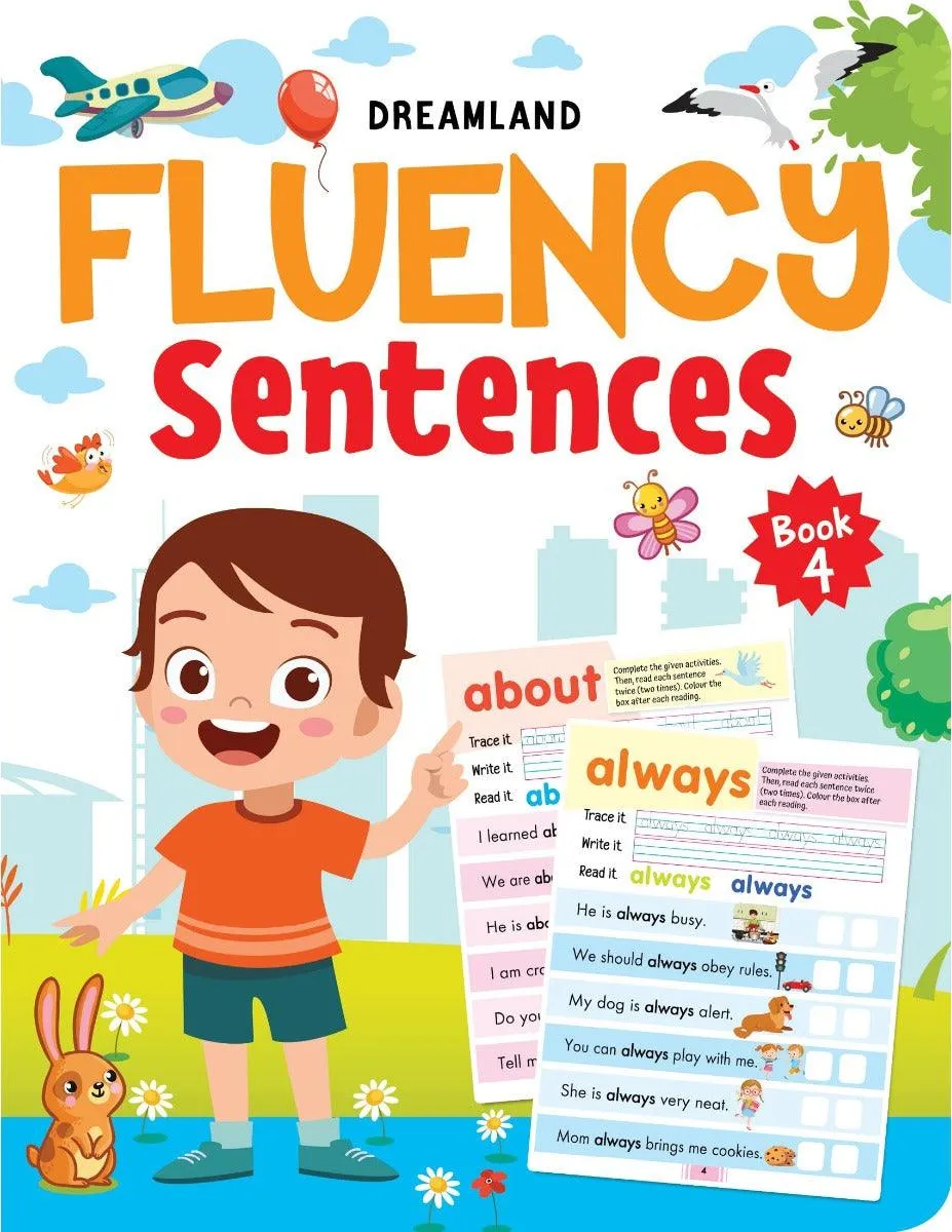Dreamland Fluency Sentences Books Combo - An Early Learning Book For Kids - Pack of 4 Books(English)