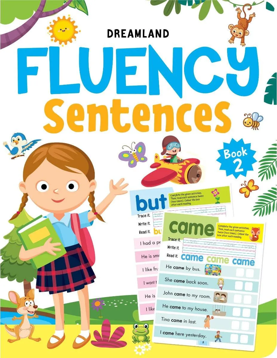 Dreamland Fluency Sentences Books Combo - An Early Learning Book For Kids - Pack of 4 Books(English)