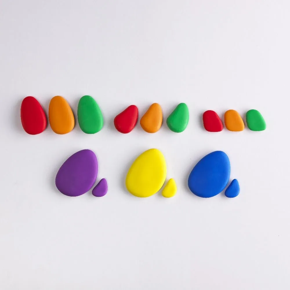EdX Junior Rainbow Pebbles Jar of 36