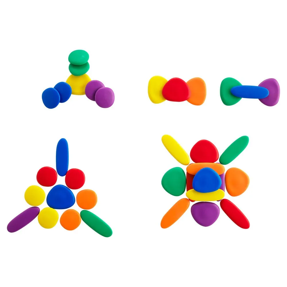 EdX Junior Rainbow Pebbles Jar of 36
