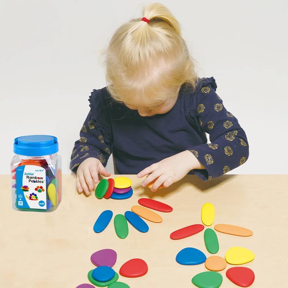 EdX Junior Rainbow Pebbles Jar of 36