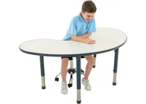 Ergerite Whiteboard Group Table - 52-74 high