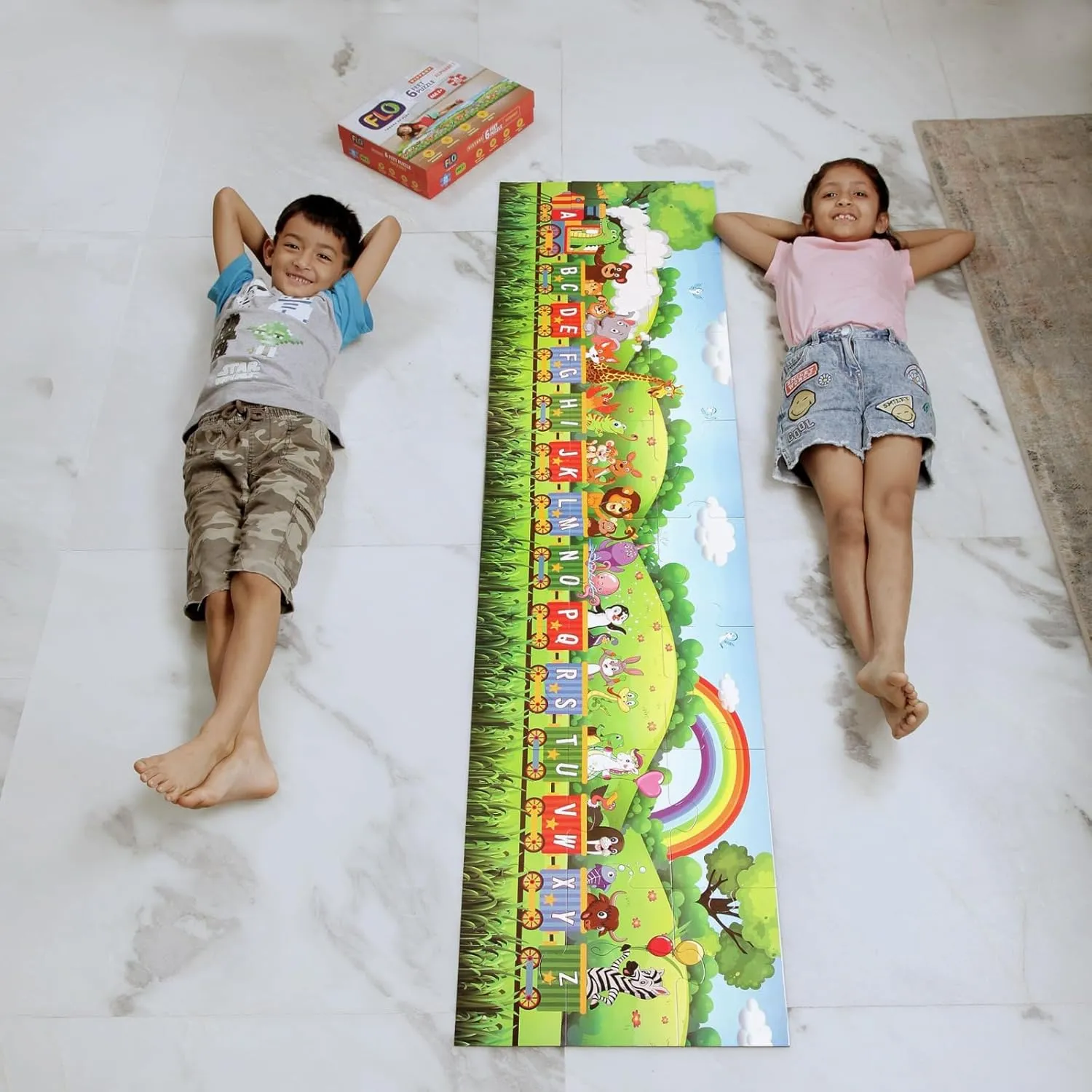 FLO Toys 6 Feet Puzzle Alphabet Floor Puzzle For Kids Ages 2 
