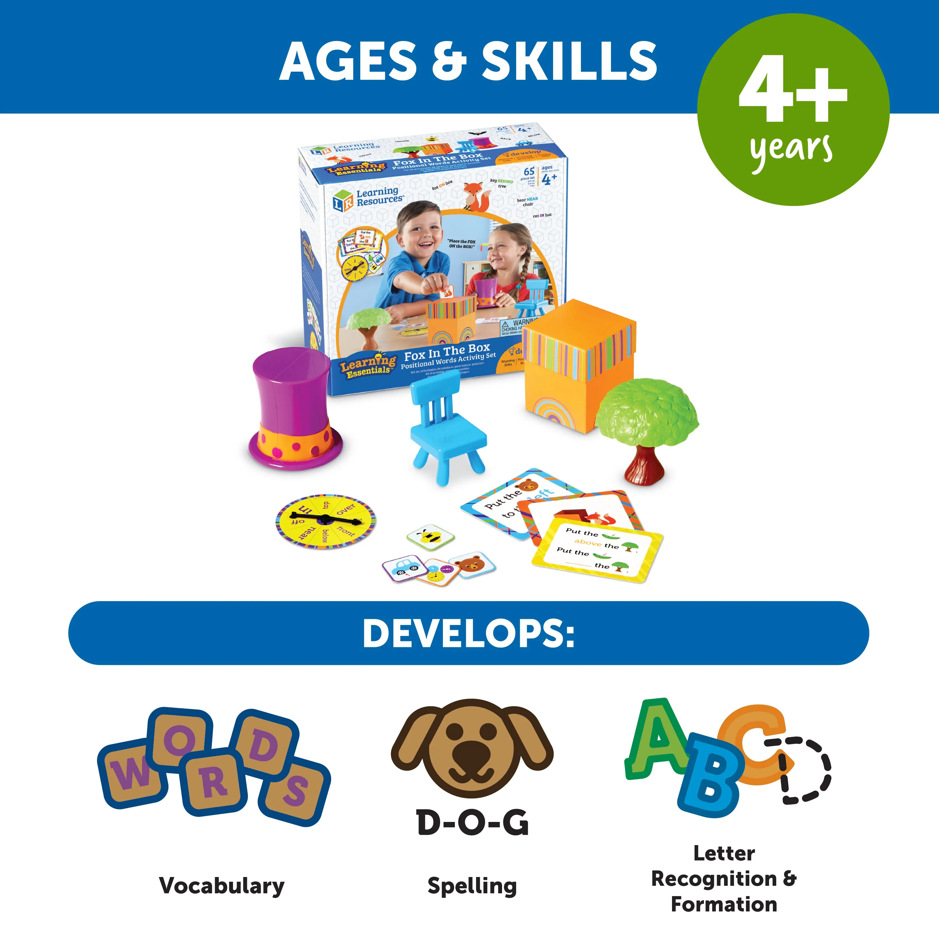 Fox in the Box Positional Words Activity Set