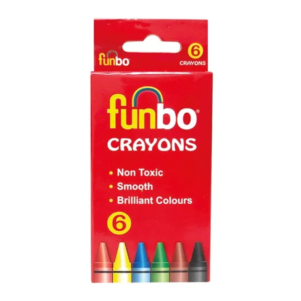 Funbo Crayons Colors 6 Pcs Pack
