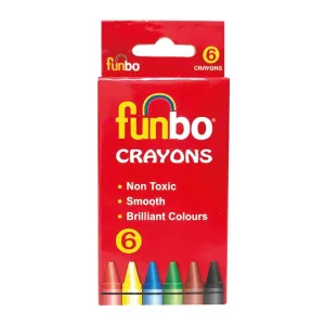 Funbo Crayons Colors 6 Pcs Pack