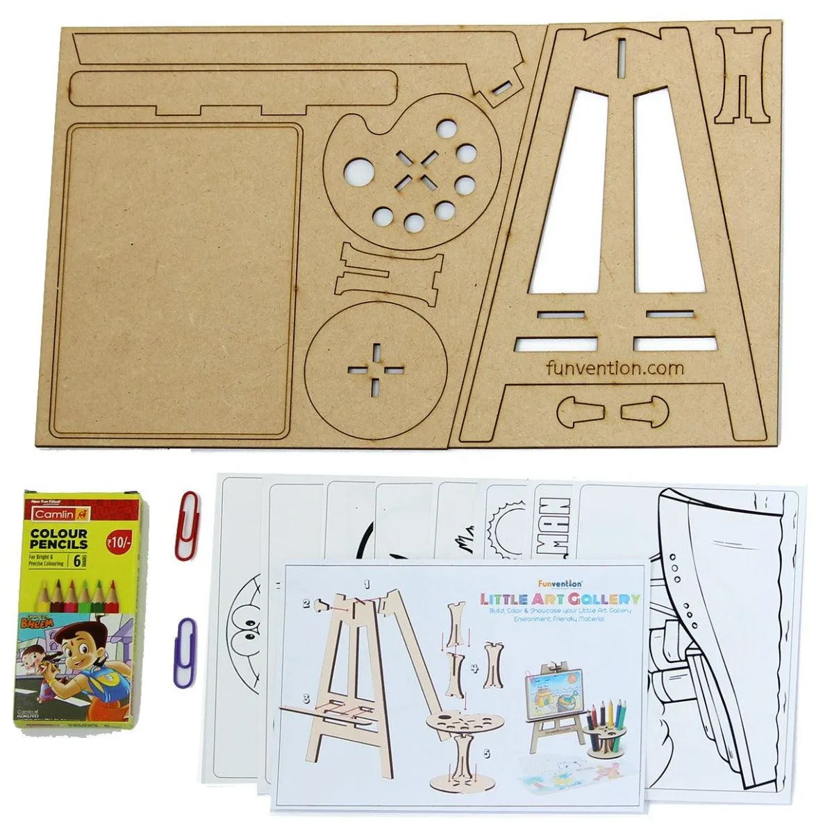 Funvention Little Art Gallery - DIY Art & Craft Kit - Express your imagination & creativity Kit