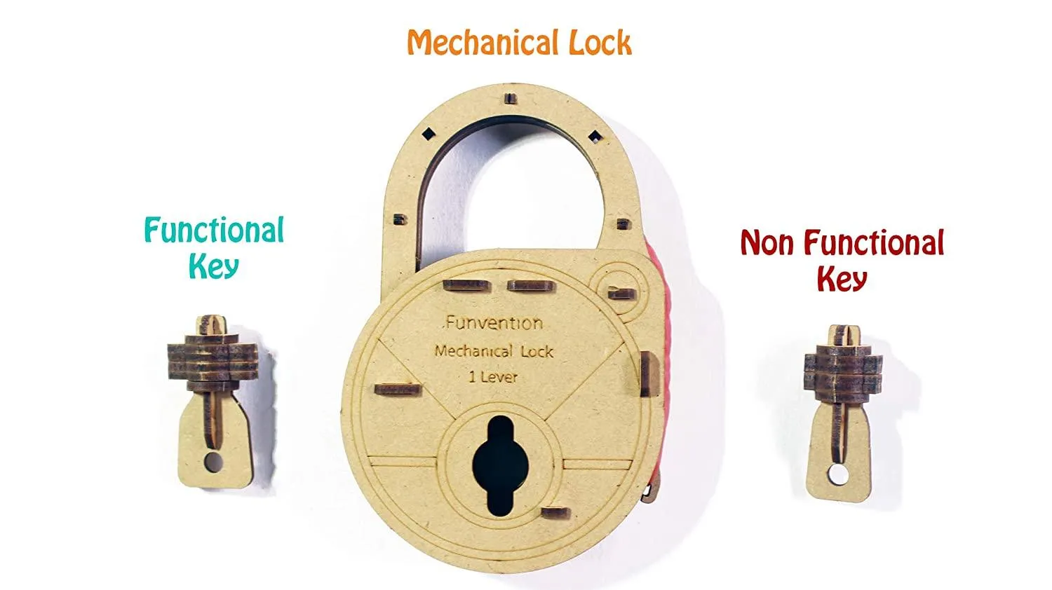 Funvention Mechanical Lock - DIY STEM base learning Utility kit