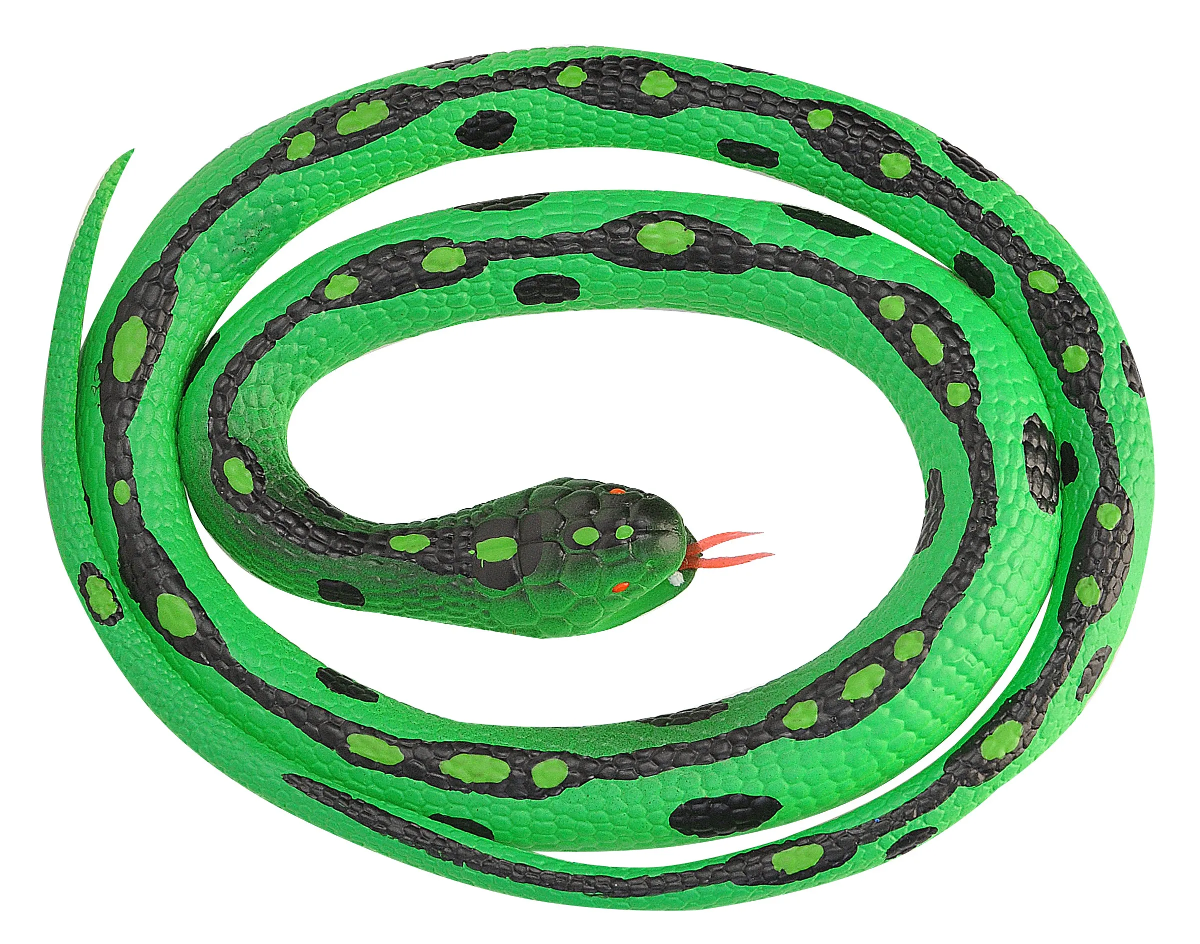Green Garter Rubber Snake - 46"