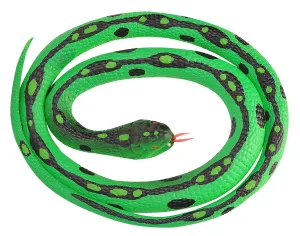 Green Garter Rubber Snake - 46"