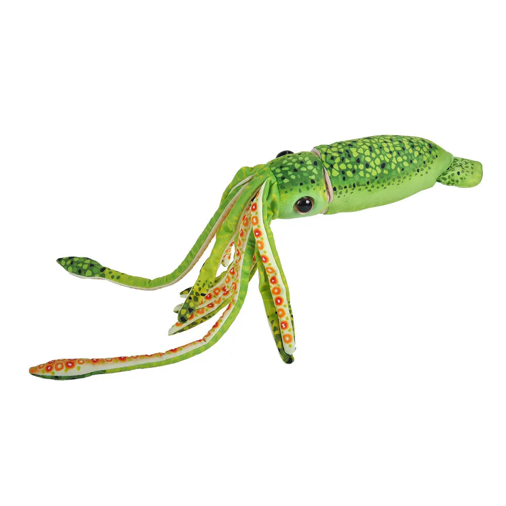 Green Squid Stuffed Animal - 12"