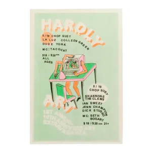 Hardly Art 10 Year Anniversary Show Poster