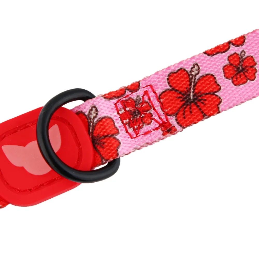 Jibara Amapola Floral Dog Collar | Perrandeo Jibaro Pawtriotico Collection