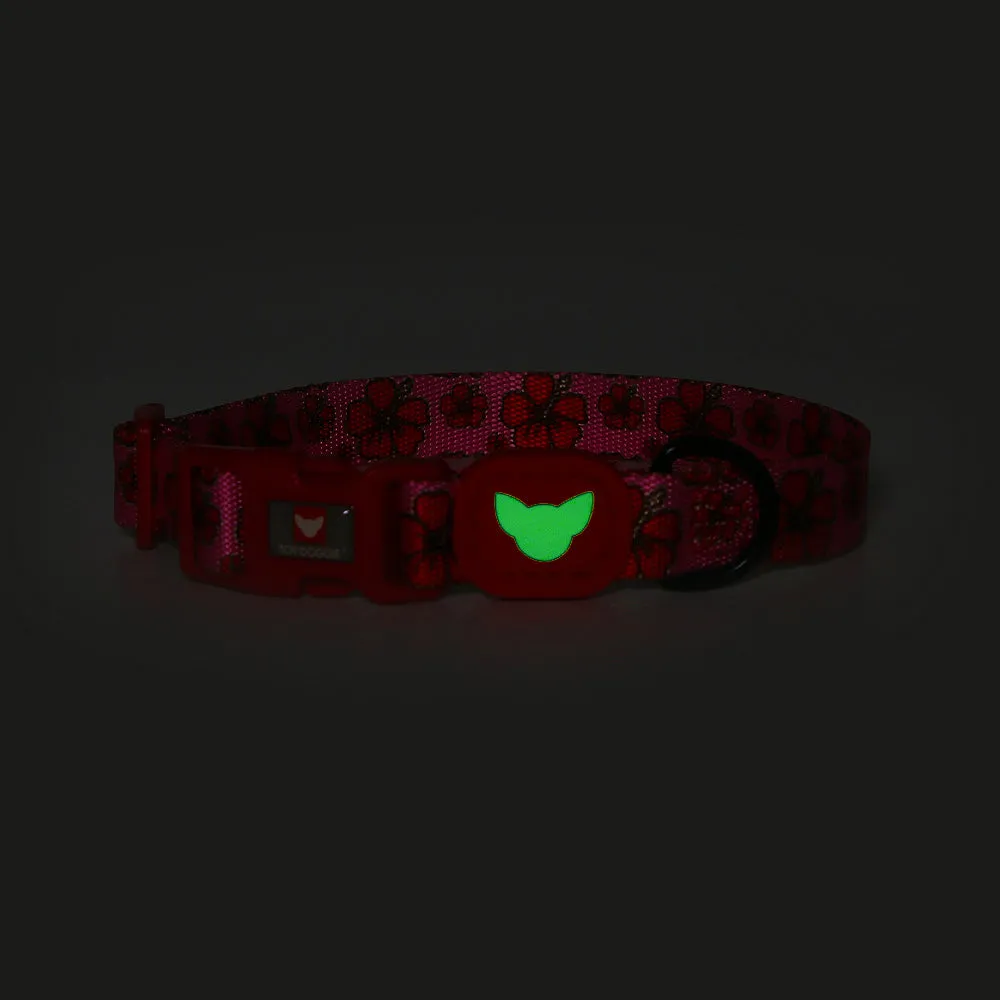 Jibara Amapola Floral Dog Collar | Perrandeo Jibaro Pawtriotico Collection