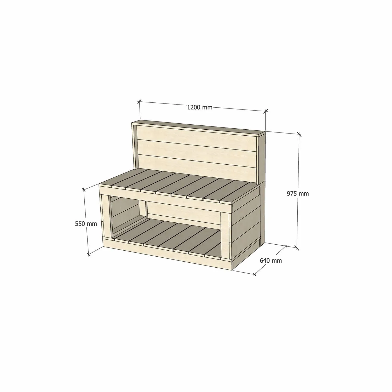 Kids' Wooden Workbenches - Best suited undercover