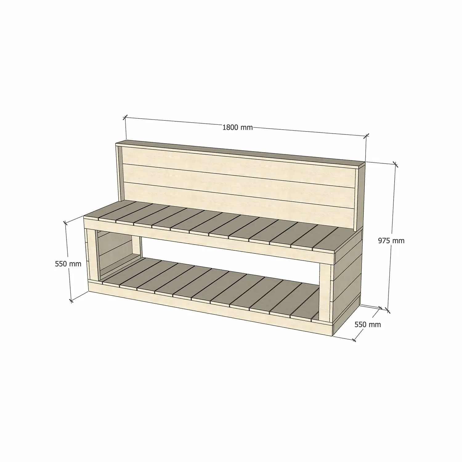 Kids' Wooden Workbenches - Best suited undercover