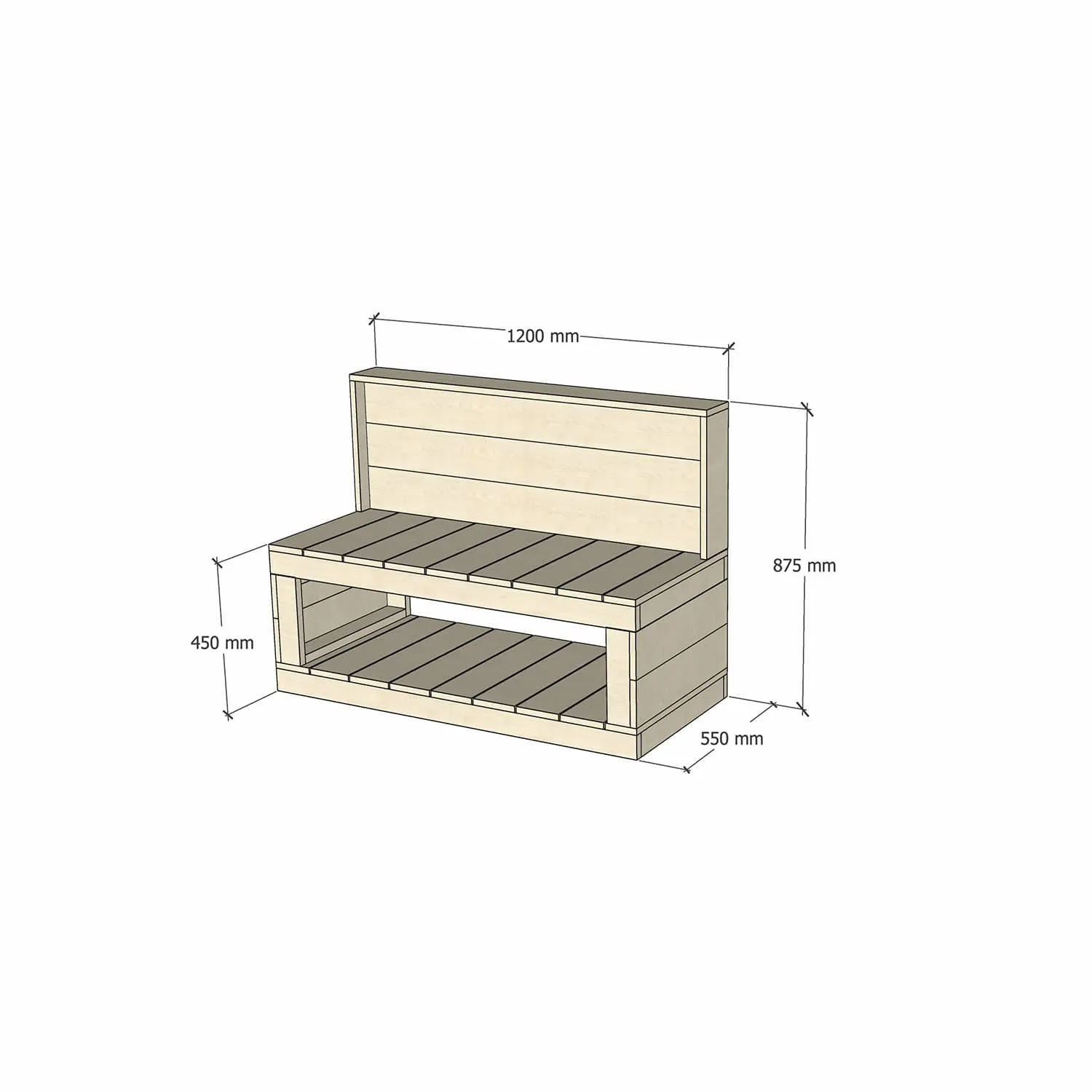 Kids' Wooden Workbenches - Best suited undercover