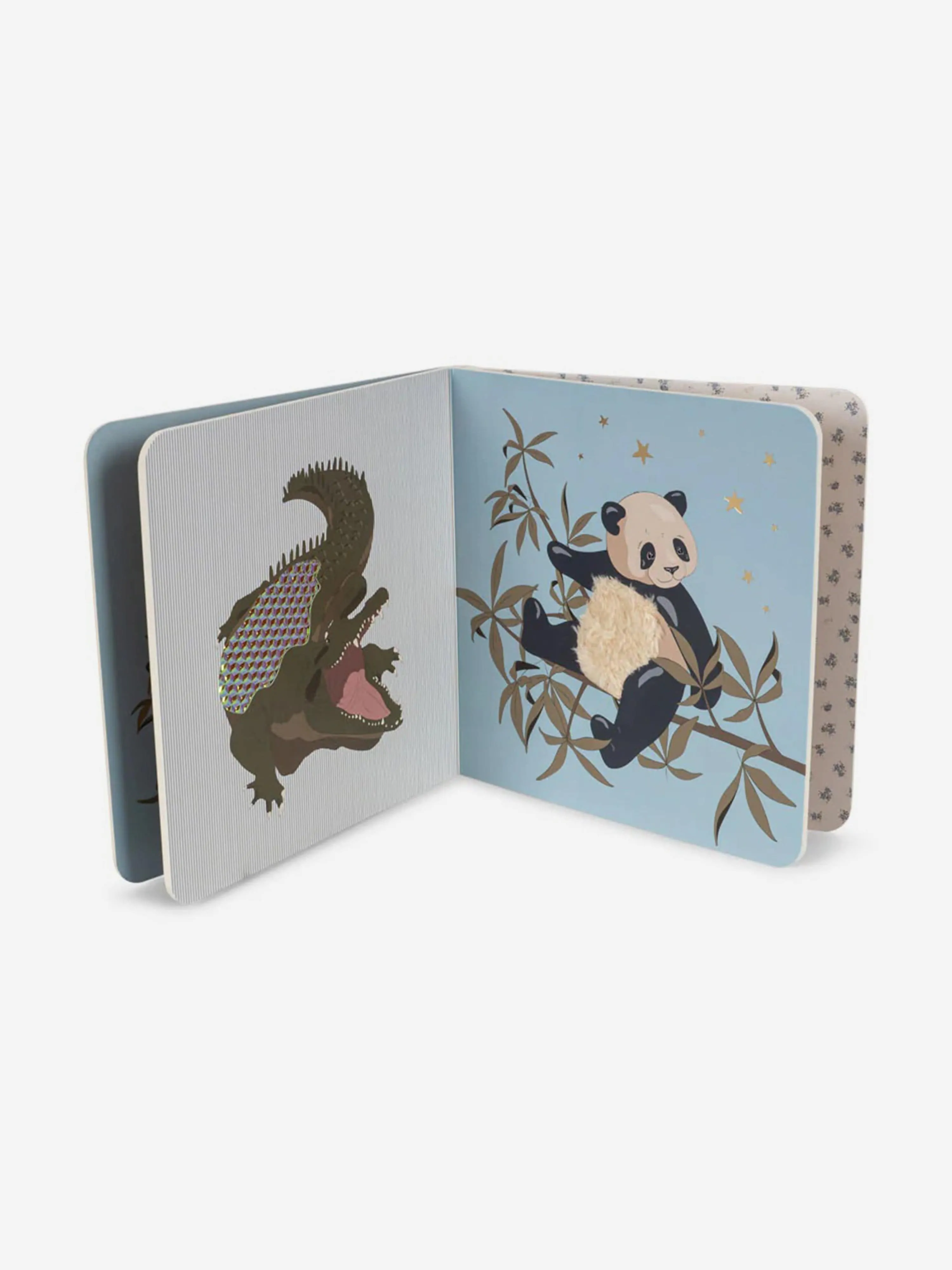 Konges Sløjd Baby Safari Touch and Feel Book in Multicolour